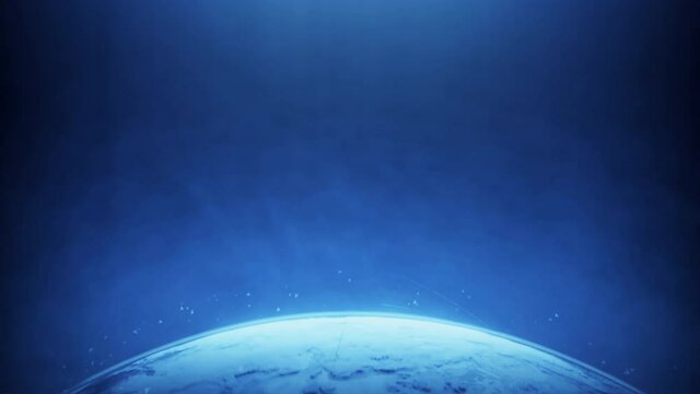 planet earth animation future technology business concept template