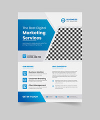 Business Flyer  Corporate Abstract Colorful Flyer Template, Geometric shape used for business poster layout  with Dynamic Line Shapes, Promotion flyer. 