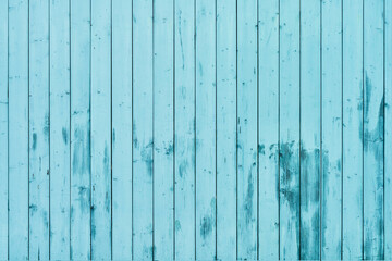 Naklejka premium Old dirty bright blue wooden background. Abstract background. Top view, copy space