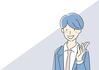 笑顔のビジネスパーソン