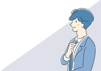 笑顔のビジネスパーソン