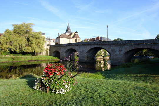 La Celle Dunoise, river Creuse.