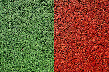 Perfect green and red background in two bold colors.