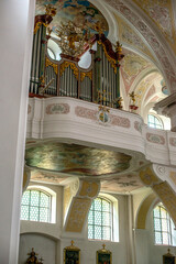 Organ within the holy cross monastery in Donauwörth