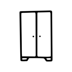 cupboard line vector doodle simple icon design