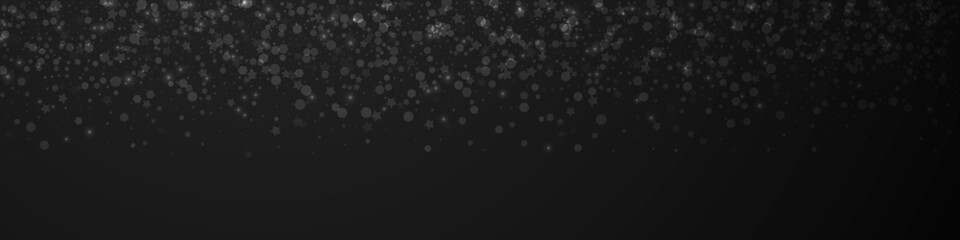 Magic stars Christmas background. Subtle flying sn