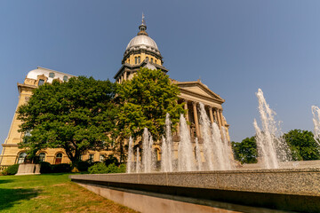 Illinois State Capitol Building - obrazy, fototapety, plakaty