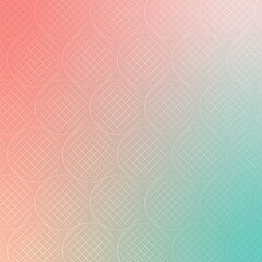 abstract, blurred dusty rose, blue green, coral, scallop seashell gradient wallpaper background vector illustration