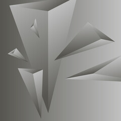 polygon, abstract colorful, gray, white gradient wallpaper background