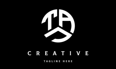 TAJ circle three letter logo
