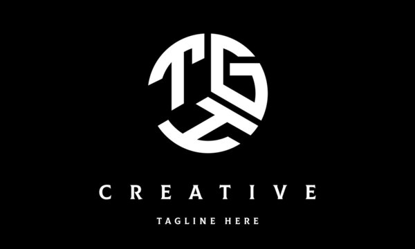 TGH circle three letter logo