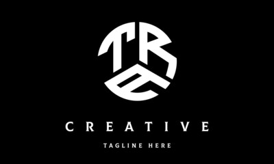 Fototapeta premium TRA circle three letter logo