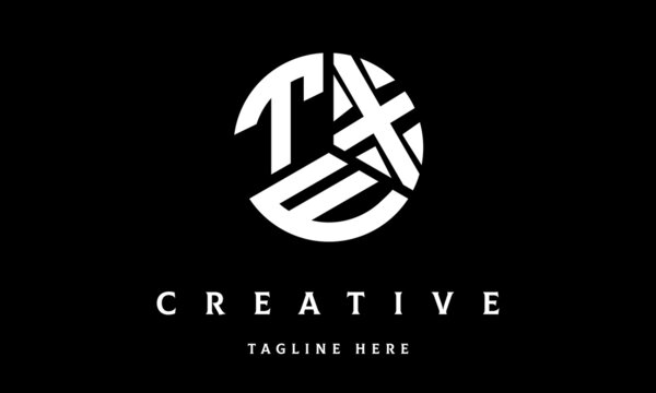 TXE circle three letter logo