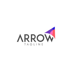 Arrow. Logo template.