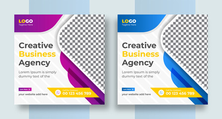 Modern Social square web banner for social media post template design, Facebook Post, Instagram Post template