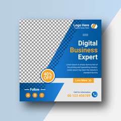 Modern Social square web banner for social media post template design, Facebook Post, Instagram Post template