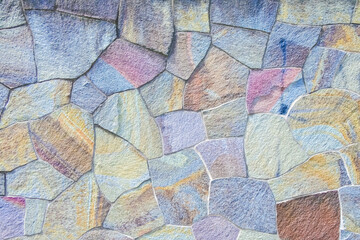 Colorful Rock Wall Background Texture / カラフルな岩の壁の背景テクスチャ