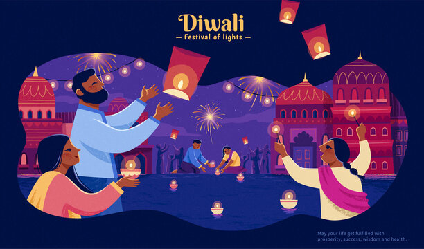 Diwali Family Images – Browse 3,843 Stock Photos, Vectors, and Video |  Adobe Stock