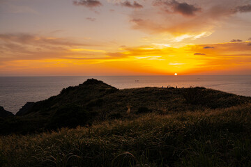 南伊豆ユウスゲの丘の夕日