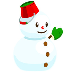 雪だるまのイラスト