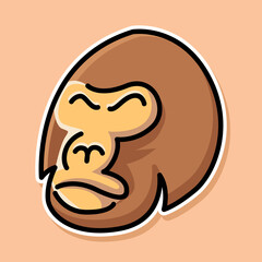 gorilla cartoon design