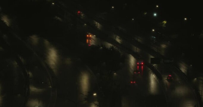 night traffic in China