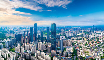 Urban scenery of CBD in Nanning, Guangxi, China