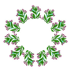 christmas wreath illustration