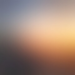 Dawn sky empty blur background orange brown blue ombre halftone colors.