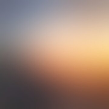 Dawn sky empty blur background orange brown blue ombre halftone colors.