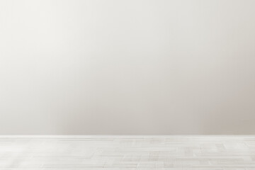 Empty minimal room with gray wall