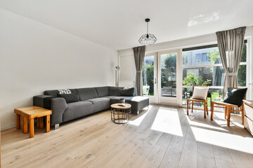 Stylish living room interior in modern house