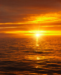 Obraz premium Sea sunset idyll