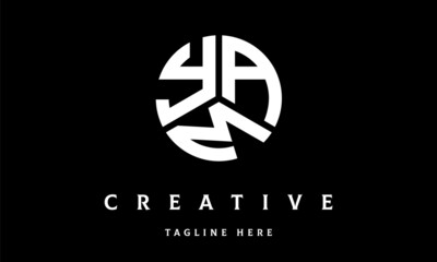 YAM circle three letter logo