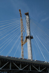 Bridge construction closeup