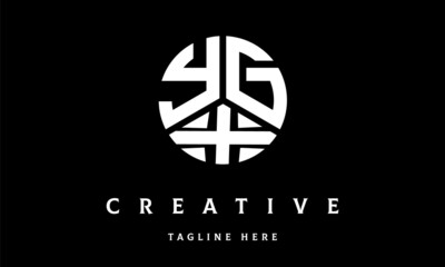 YGX circle three letter logo