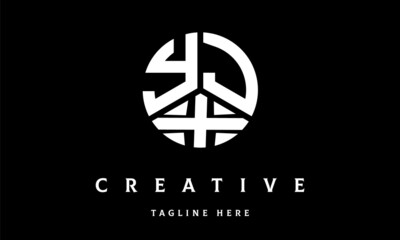 YJX circle three letter logo