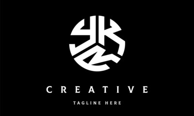 YKR circle three letter logo