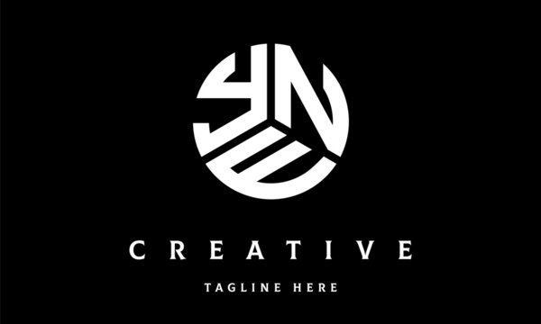 YNE circle three letter logo