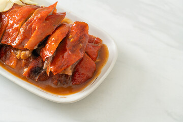 Peking duck or Roasted duck in Chinese style