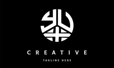 YUX circle three letter logo