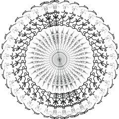 round lace ornament