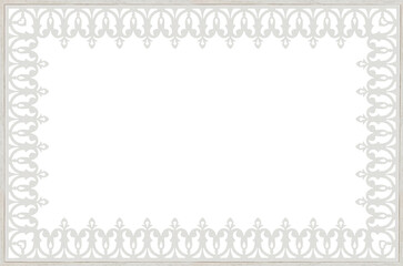 cadre dentelé, fond blanc 