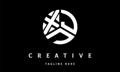 XJJ circle three letter logo