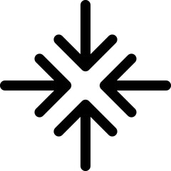  Inside Arrow Outline Vector Icon Design