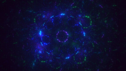 3D rendering abstract round light background