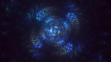 Fototapeta premium 3D rendering abstract round light background