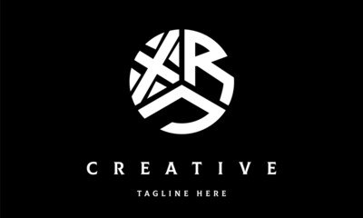 XRJ circle three letter logo