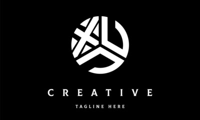 XUJ circle three letter logo