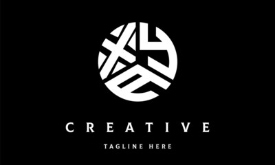 XYA circle three letter logo